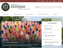 Tablet Screenshot of dedham-ma.gov